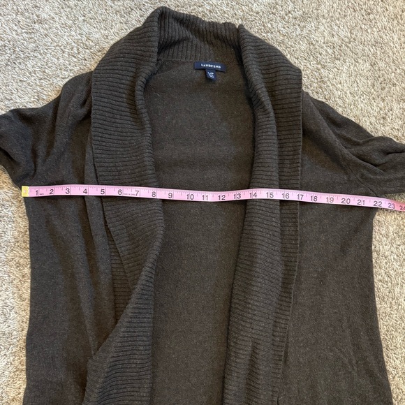 Lands’ End Open Flow Wool Blend Cardigan - Picture 5 of 8